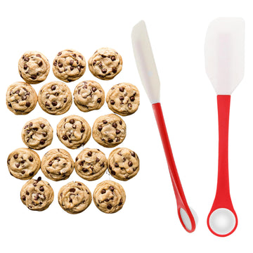 2-in-1 Silicone One Tablespoon Cookie Scoop and Spatula to Stir, Fold, Scrape